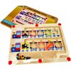 Magnetický labyrint Montessori Veselý Vláčik – Učenie farieb a zručnosti 3+