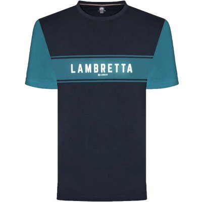 Lambretta Perfektné pánske tričko krátky rukáv modré