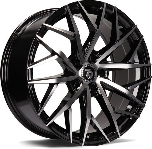 79WHEELS SV-C 8x18 5x120 ET33 black front polished