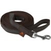 Firedog Pogumované vodítko 20 mm 3 m s rúčkou hnedé