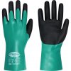 PRAPOR CLARINGTON / Chemicky odolné nitrilové rukavice - čierna / zelená 10