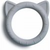 Mushie silikónové hryzátko CAT - Stone