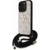 Guess PU 4G Metal Logo Crossbody Popruh kryt iPhone 15 Pro Max ružový 57983124882