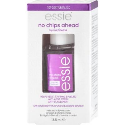 Essie No Chips Ahead Top Coat vrchný lak proti odlupovaniu transparentná 13.5 ml