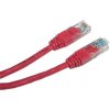 PremiumCord sputp02R patch UTP, RJ45-RJ45, level 5e, 2m, červený
