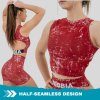 NEBBIA - Crop top tielko ROUGH GIRL 617 (red) - M