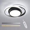 LED Stropné Svietidlo Plafón Biele+Čierne Okrúhle do Obývačky Stmievateľné + Diaľkové Ovládanie 32W