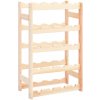 DKD HOME DECOR Stojan na víno na 20 fliaš, borovicové drevo