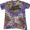 Black Sabbath Wavy Logo Wash Collection Brown & UV Purple L Tričko