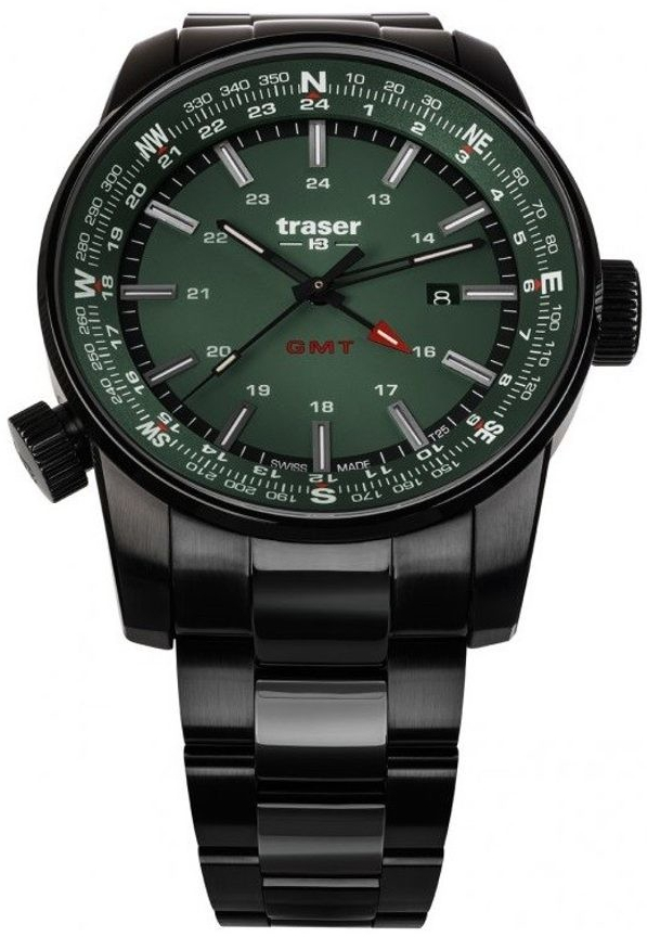 Traser P68 Pathfinder GMT Green Ocel