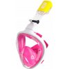 Celotvárová maska na šnorchlovanie s dýchacou trubicou Aga DS1122WH-PI ružová