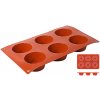 Contacto Silikonová forma na 6 muffinů o průměru 69 mm 6634/076 terakotová
