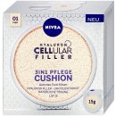 Nivea Hyaluron Cellular Filler 3v1 pečující tónovací krém make-up v houbičce 03 Tmavý 15 g