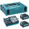 MAKITA súprava Li-ion XGT 40V 2 ks BL4040+1 ks DC40RA+1 ks Makpac 191J97-1