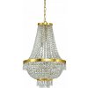 závesné svietidlo - luster Ideal lux CAESAR 114736 - transparentný / zlatá