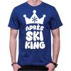 Fajntričko tričko Apres ski King kráľovská modrá