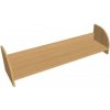 Hobis Závesná polica na stenu , 120 cm, buk