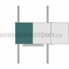 Magnetická tabuľa TRIPTYCH K/PYLON AL II. 200 x 120 cm - TR K 200/120 ZBBBZ + PY jedn