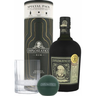 Diplomatico Rum Reserva Exclusiva 12y 40% 0,7 l (dárčekové baleni 1 pohár ice ball)