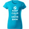 T-ričko Keep calm and drive Audi dámske tričko Farba trička: Trávová zelená, Farba potlače: Biela, Veľkosť: XXL