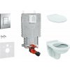 Grohe Uniset Set predstenovej inštalácie, klozet Alpha s doskou, tlačidlo Skate Cosmopolitan, chróm 38643SET-KR-GR