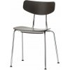 Vitra Moca dark oak seat / chrome base