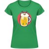 Akciové Dámske Tričko Soft-Style Gildan - Dizajn - Smrtka v Pive - Irish Green - M - Dámske