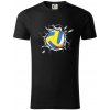 Volejbal lopta v triku - Tričko z organickej bavlny - 2XL ( Čierna )