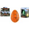 Teddies Vajce liahnuce a rastúci dinosaurus plast 2 farby v krabičke 10x15cm