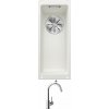 Blanco SUBLINE 160-U biela 523400 + Blanco MIDA chróm 517742
