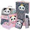 Školská aktovka v sete pre prváčikov Baagl Zippy Panda - 7 dielov