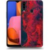 Picasee silikónový prehľadný obal pre Samsung Galaxy A20s - Organic red