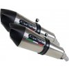 GPR Dvojitá koncovka výfuku Slip - on GPR NEW GRAND PRIX EVO TITANIUM T.75.GPAN.TO Brushed Titanium including removable db killers and link pipes