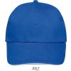SOL'S | Buffalo, 6 panelová baseball. šiltovka, modrá royal - biela