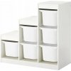 IKEA TROFAST regál 6 nádob na hračky BIELY