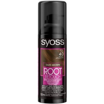 Syoss Root Retoucher Dark Brown korektor farby na odrastené vlasy tmavohnedá 120 ml