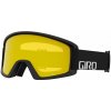 Giro Zimní brýle SEMI BLACK WORDMARK (zrcadlové čočky v barvě AMBER SCARLET 19-42% S2 + barevné čočky YELLOW 84% S0) (NOVINKA 2023/2024)
