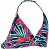 OLAIAN Dievčenský vrchný diel plaviek Tami 100 šatkového strihu Tropical Party ružový 131-140 cm