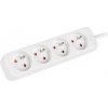 Lanberg PS0-04E-0150-W, 1,5 m, Vnútorný, Typ E, Biela, 4 AC zásuvky/AC zásuviek, 10 A