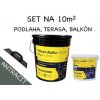SET NA 10m2 - (25kg) 1x Tekutá dlažba ALF BL100 20 kg antracit, Adhézny mostík ALF PR50 5kg,, hladidlo