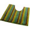 ROUTNER Kúpeľňová predložka PESCINA Zelená 10602 - Zelená / 60 x 60 cm WC s výkrojom 10602