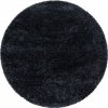 Ayyildiz , Kusový koberec Brilliant Shaggy 4200 Black kruh, 200x200 (priemer) kruh, čierna, obývacia izba