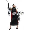 Cruella de Vil - licenčný kostým - veľkosť S 36/38