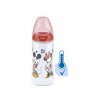 Nuk na učenie Disney Mickey s kontrolou teploty sivá 300 ml