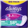 Always Dailies Fresh & Protect Normal s jemnou vôňou 60 ks