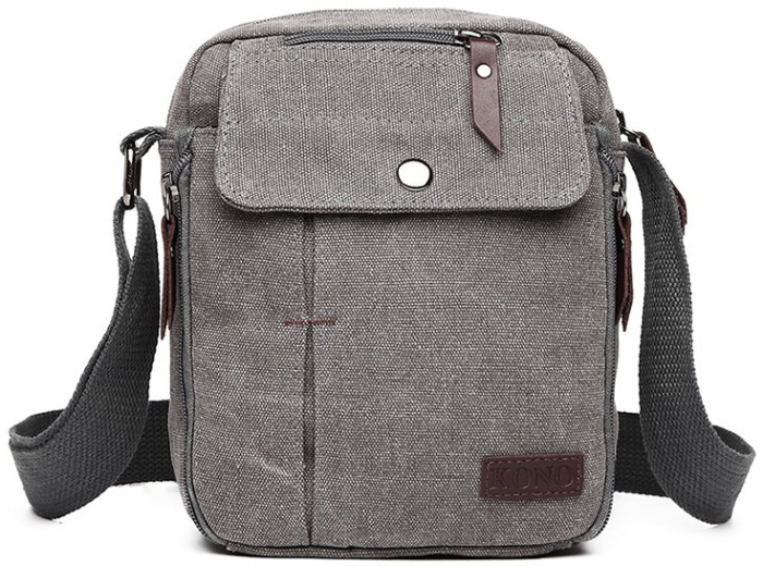 Kono pánska crossbody taška cez rameno Pocket Grey sivá