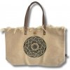 AWM Prírodná Taška s Koženými Rukoväťami - Kvet Života 1ks
