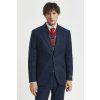 SAKO GANT FLANNEL HERRINGBONE SUIT JACKET EVENING BLUE