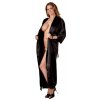 Cottelli Lingerie Kimono dlhé - čierne: S/M