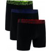 Pánske boxerky Under Armour Perf Cotton 6in 3Pack Black 5XL
